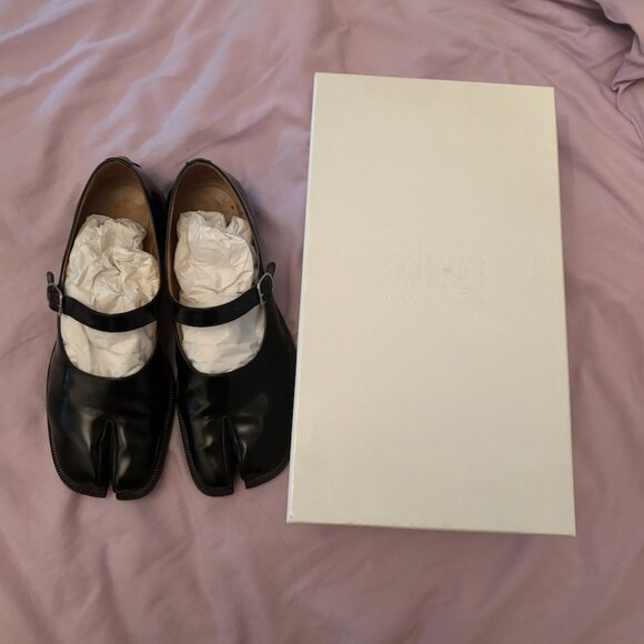 Maison Margiela Black Tabi Mary Jane Loafers - Picture 4 of 6